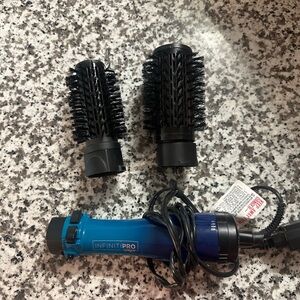 Dryer Brush - Conair Infiniti Pro Blue Hair Styling Tool with Attachments